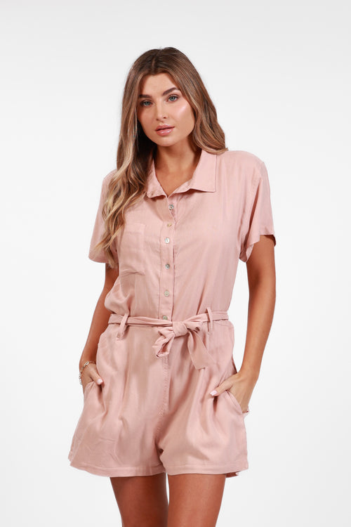 ST. BARTH ROSE MOON SHORT JUMPSUIT