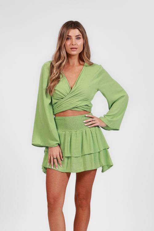 BALI GREEN TIE COVER UP