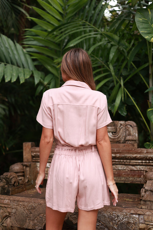 ST. BARTH ROSE MOON SHORT JUMPSUIT