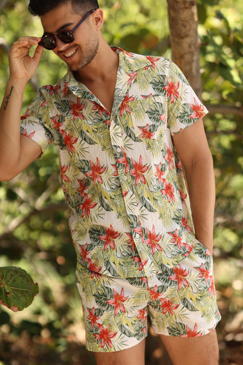 FIJI SEERSUCKER SHORT SLEEVE BUTTON DOWN apparel best seller Fiji Collection men top mens-shirt-seersucker-floral-fiji-salty-weekend-us-5 SaltyWeekendUS