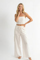 HAYMS WHITE CARGO PANTS