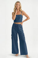MARMARI BLUE CARGO PANTS