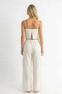 HAYMS WHITE CARGO PANTS