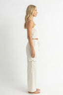 HAYMS WHITE CARGO PANTS
