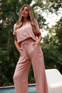 ST.BARTH ROSE WIDE LEG PANT