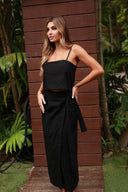 MONACO BLACK CECILE LONG SKIRT