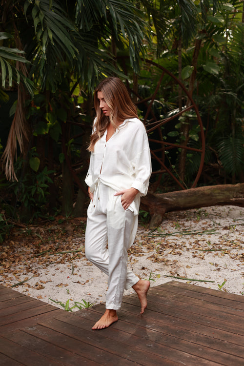 ANTIGUA WHITE JOGGERS