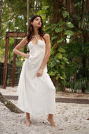ANTIGUA WHITE MOONCARE HALTER DRESS