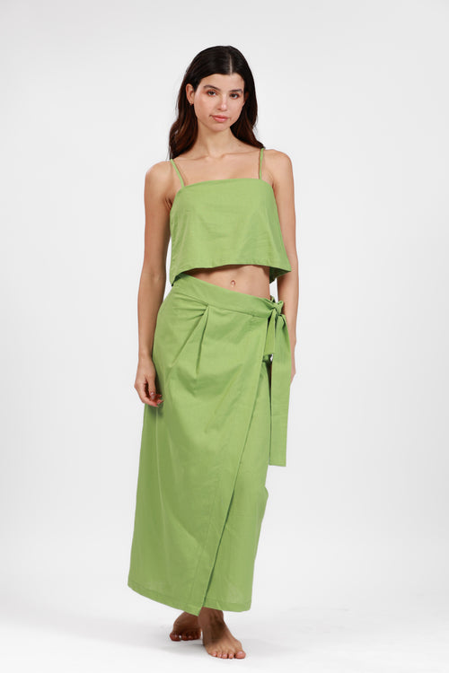 BALI GREEN CECILE LONG SKIRT