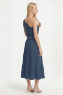 MARMARI BLUE SHOULDER TOP