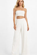 HAYMS WHITE STRAPLESS TOP