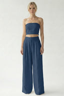 MARMARI PRINT STRAPLESS TOP