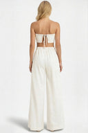 HAYMS WHITE STRAPLESS TOP