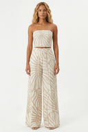 HAYMS PRINT STRAPLESS TOP