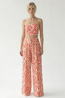 PRAIA PRINT STRAPLESS TOP