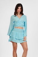 SANTORINI BLUE TIE COVER UP