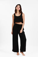 MONACO BLACK IGUAZU FLOWY PANT