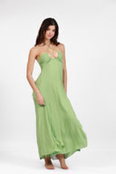 BALI GREEN MOONCARE HALTER DRESS