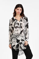ANTIGUA WHITE UBER PRINT SHIRT DRESS