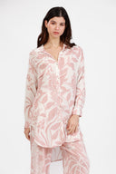 ST BARTH ROSE UBER PRINT SHIRT DRESS