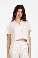 ANTIGUA WHITE CROP TOP