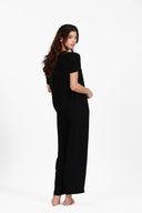 MONACO BLACK CROP SHIRT