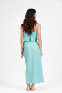 SANTORINI BLUE CECILE LONG SKIRT