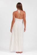 ANTIGUA WHITE MOONCARE HALTER DRESS