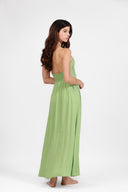 BALI GREEN MOONCARE HALTER DRESS