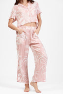 ST. BARTH ROSE UBER PRINT WIDE LEG PANT