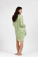 BALI GREEN UBER PRINT SHIRT DRESS