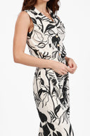 MONACO BLACK HAVANA PRINT JUMPSUIT