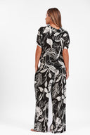 ANTIGUA WHITE UBER PRINT WIDE LEG PANT