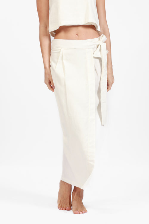 ANTIGUA WHITE CECILE LONG SKIRT