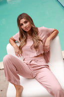 ST.BARTH ROSE WIDE LEG PANT
