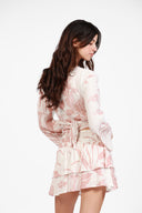 ST. BARTH ROSE PRINT SKIRT