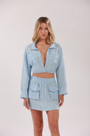 ARTESA BLUE CROP TOP
