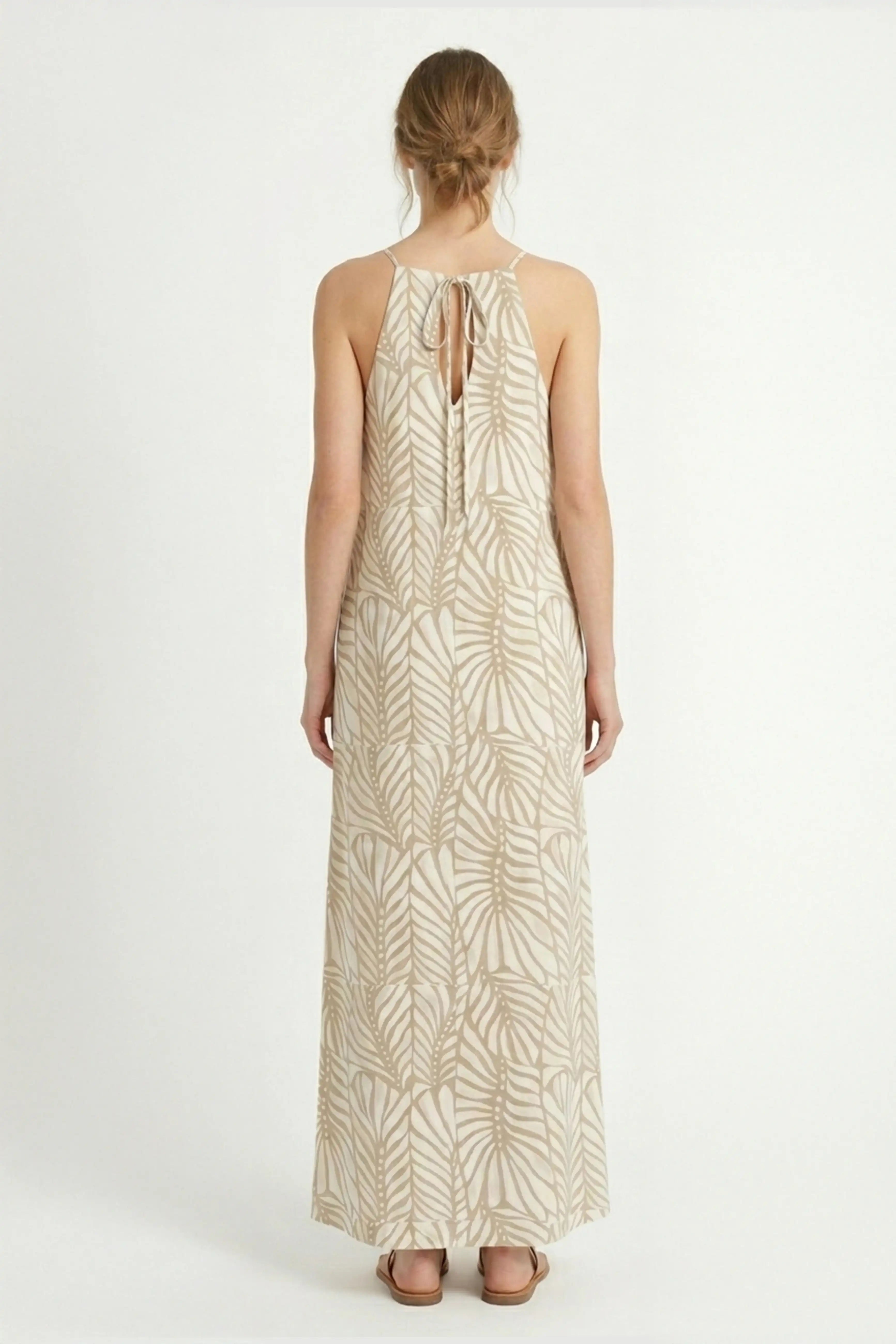 HAYMS PRINT PALM LONG DRESS Salty Weekend HAYMS PRINT PALM LONG DRESS Salty Weekend