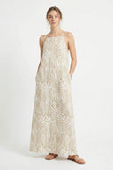 HAYMS PRINT PALM LONG DRESS