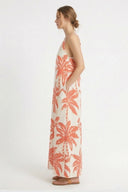 PRAIA PRINT PALM LONG DRESS