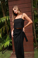 MONACO BLACK CECILE LONG SKIRT