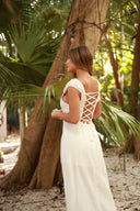 ANTIGUA WHITE LINEN MAXI DRESS