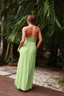 BALI GREEN MOONCARE HALTER DRESS