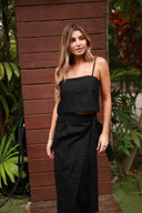 MONACO BLACK CECILE LONG SKIRT