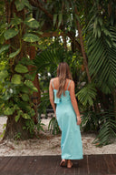 SANTORINI BLUE CECILE LONG SKIRT