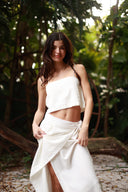 ANTIGUA WHITE CECILE LONG SKIRT