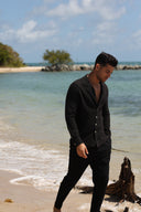 CAPRI BLACK SEERSUCKER PANTS apparel bottom Capri Collection men mens-pants-seersucker-black-capri-salty-weekend-us-4 SaltyWeekendUS