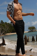 CAPRI BLACK SEERSUCKER PANTS apparel bottom Capri Collection men mens-pants-seersucker-black-capri-salty-weekend-us-5 SaltyWeekendUS