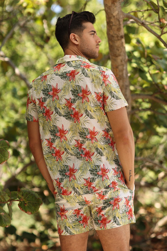 FIJI SEERSUCKER SHORT SLEEVE BUTTON DOWN apparel best seller Fiji Collection men top mens-shirt-seersucker-floral-fiji-salty-weekend-us-2 SaltyWeekendUS