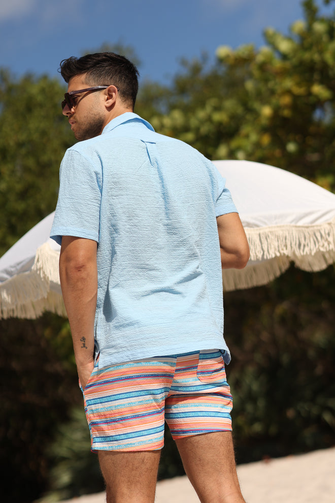 IBIZA BABY BLUE SEERSUCKER SHORT SLEEVE BUTTON DOWN apparel Ibiza Collection men top mens-shirt-short-sleeve-seersucker-blue-ibiza-salty-weekend-us-2 SaltyWeekendUS